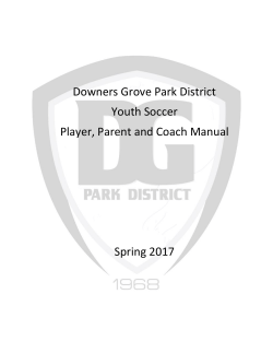 Downers Grove Park District Youth Soccer Player, Parent and