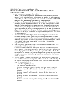 SCLLTVLL-AA-Rules-2015 - Sabino Canyon Little League