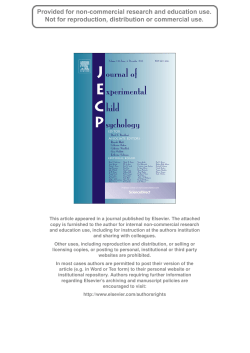 This article appeared in a journal published by Elsevier. The