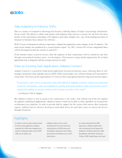 Data Adapting to Industry Shifts Enter an Exciting SaaS Application