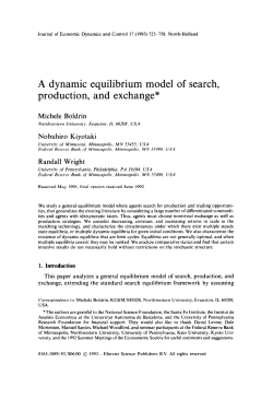 A dynamic equilibrium model of search, production