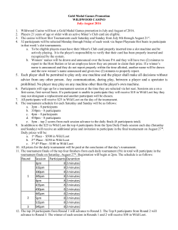 5. Each player shall be permitted to play only