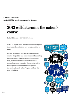 The winner of 2012 election will determine the nation`s course