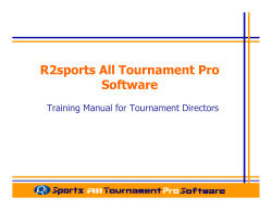R2sports All Tournament Pro Software