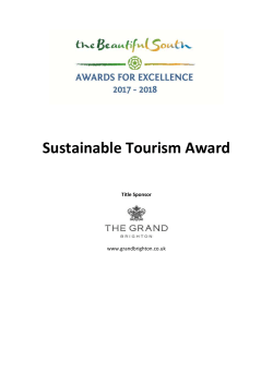 Sustainable Tourism Award
