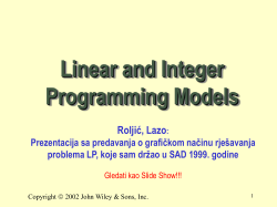 Linear programming