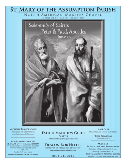 St. Mary of the Assumption Parish North American Martyrs Chapel