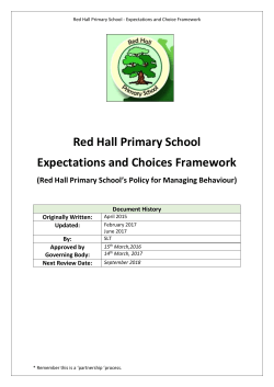 Expectations and Choice Framework