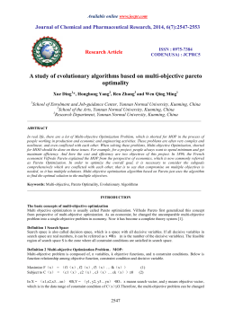 A study of evolutionary algorithms based on multi