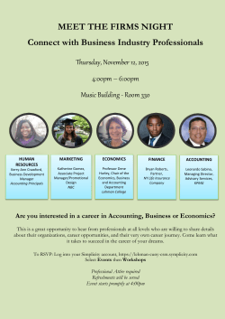 Meet the Firms Night: Connect with Business Industry Professionals