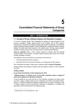 Consolidated Financial Statements of Group Companies