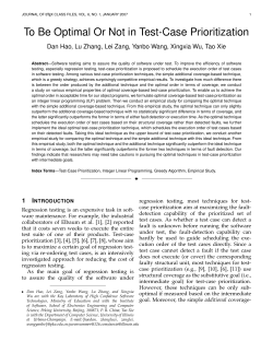 To Be Optimal Or Not in Test