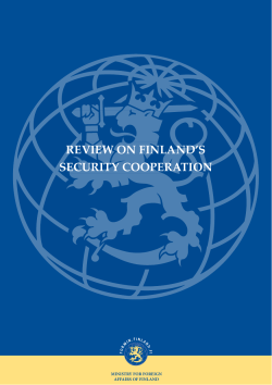 REVIEW ON FINLAND`S SECURITY COOPERATION