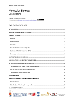 introduction of dna into host cells
