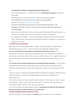 An Intuitive Guide To Exponential Functions