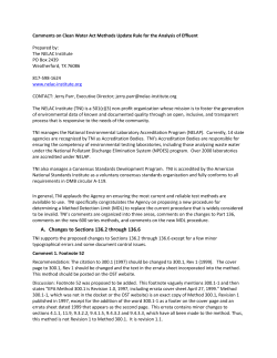Comments on Clean Water Act Methods Update Rule