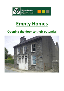 Empty Properties Leaflet - Wyre Forest District Council