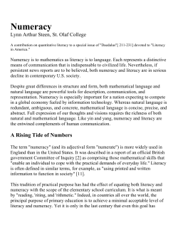 Numeracy-