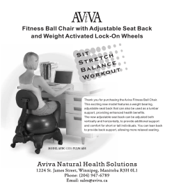 Aviva Ball Chair manual - Aviva Natural Health Solutions