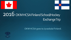 2016 OKM HCSA Finland School/Hockey