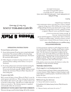 quartz ship bell clock