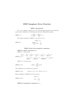ERFI Imaginary Error Function