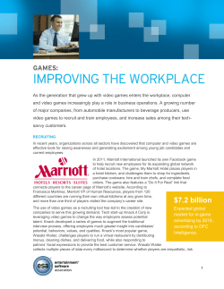 Games: Improving the Workplace - Entertainment Software Association