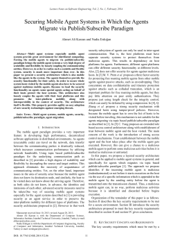 Securing Mobile Agent Systems in Which the Agents Migrate via