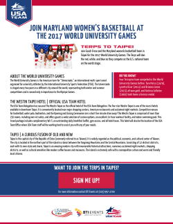 join maryland women`s basketball at the 2017 world university games