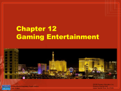 Chapter 12 Gaming Entertainment