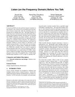 Listen (on the Frequency Domain) Before You Talk