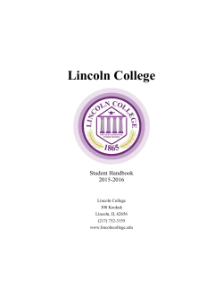 2016-17 Student Handbook - Registrar