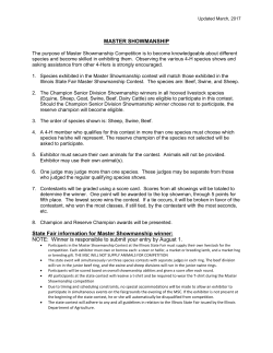 Master Showmanship - University of Illinois Extension