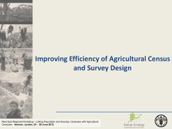 Sampling in Agricultural Censuses