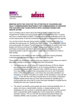10) CAMHS Briefing Note