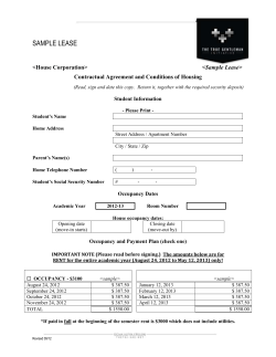 Contractual Agreement and