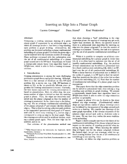 Inserting an Edge Into a Planar Graph