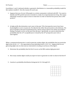 8.2 Practice Name: In problems 1 and 2, indicated whether a