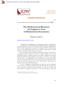 The Mathematical Romance