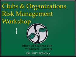 1. If your event is not Risk Management
