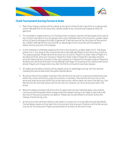 Fast4 Tournament Scoring Format.docx
