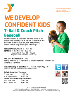 T-Ball/Baseball - Tuscarawas County YMCA