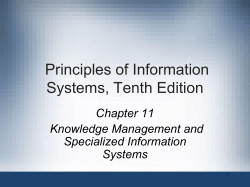 Principles of Information Systems, Ninth Edition
