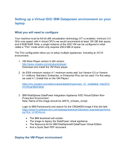 Setting up a Virtual IDG/ IBM Datapower environment on your laptop