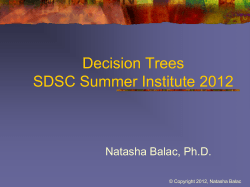Decision Trees Slides