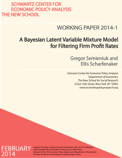 A Bayesian Latent Variable Mixture Model for Filtering Firm Profit Rate