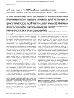 Arf6: a new player in FcRIIIA lymphocyte