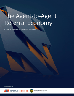 The Agent-to-Agent Referral Economy