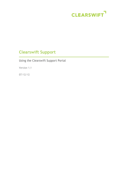 Clearswift Support