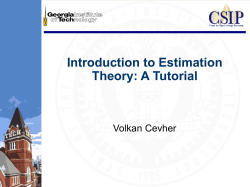 IntroductionToEstimationTheory